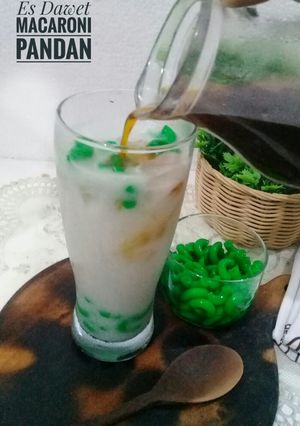 Foto resep Es Dawet Macaroni Pandan