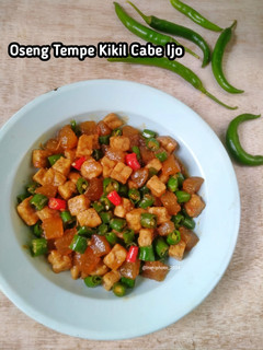 Foto resep Oseng Tempe Kikil Cabe Ijo