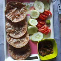A picture of Gatte ki Sabji.