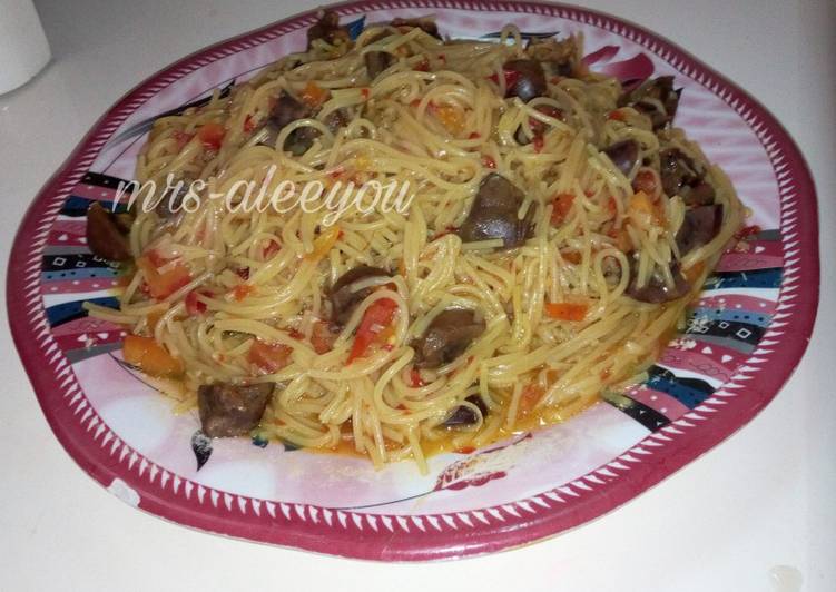 Easiest Way to Prepare Any-night-of-the-week Spaghetti jollof