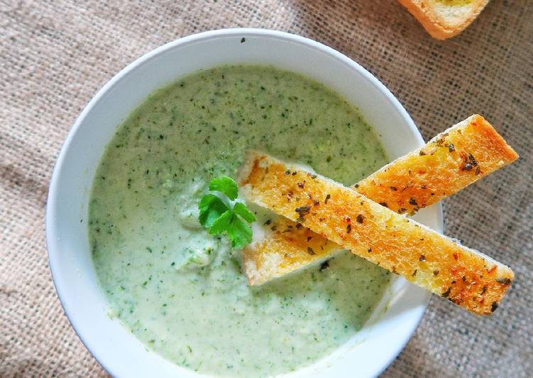 Cara Gampang mengolah Brokoli Cream Soup, Enak Banget