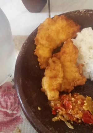 Foto resep Ayam Goreng tepung sambel bawang