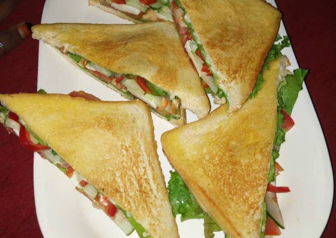 Steps to Prepare Homemade Simple sandwich