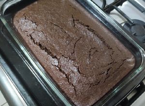Una foto de Brownie de chocolate amargo
