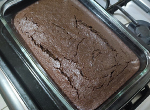 Una foto de Brownie de chocolate amargo