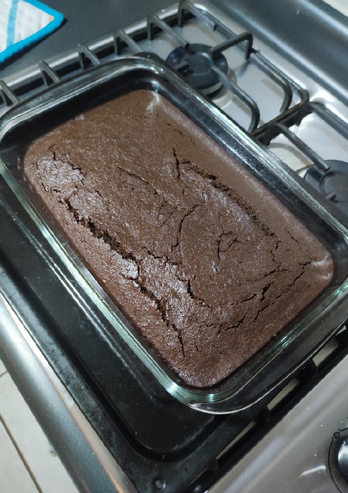 Una foto de Brownie de chocolate amargo