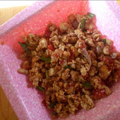 A picture of Egg Sauce + cray fish.