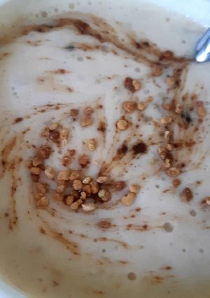 รูปของ Banana with Peel CaneSugar BlackSalt Smoothie #Zerowaste