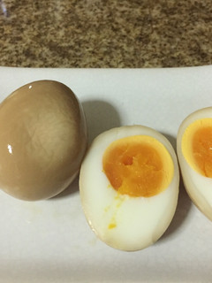 A picture of Seasoned Egg (Ni-tamago).