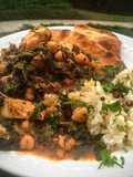 Crockpot Chickpea Spinach Curry