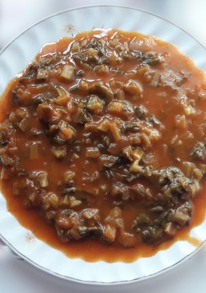صورة لوصفة مرق السلق (مرگة سلگ او سلج)