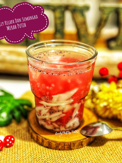 Foto resep Es Jelly Kelapa Dan Semangka Merah Putih