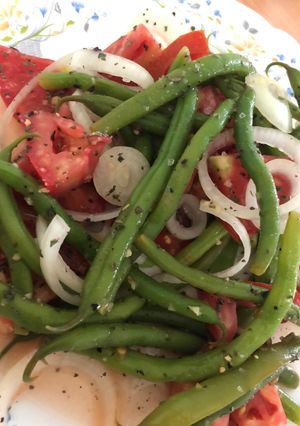 عکسی از دستور سالاد رژیمی لوبیا سبز (کاملأ رژیمی)