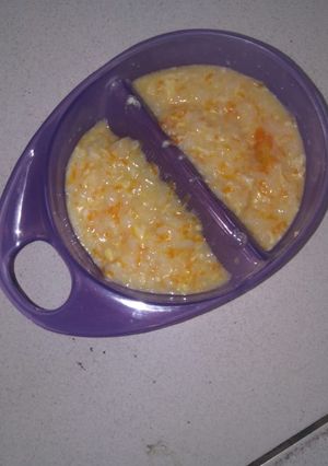 Foto resep Mpasi 10m+ bubur nasi keju