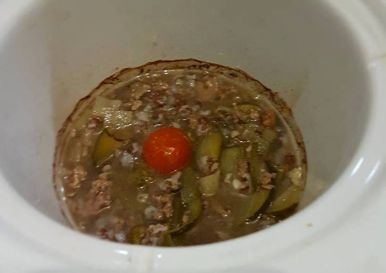 Mpasi Slowcooker Bubur Sup Daging Kacang Merah #menu4bintang