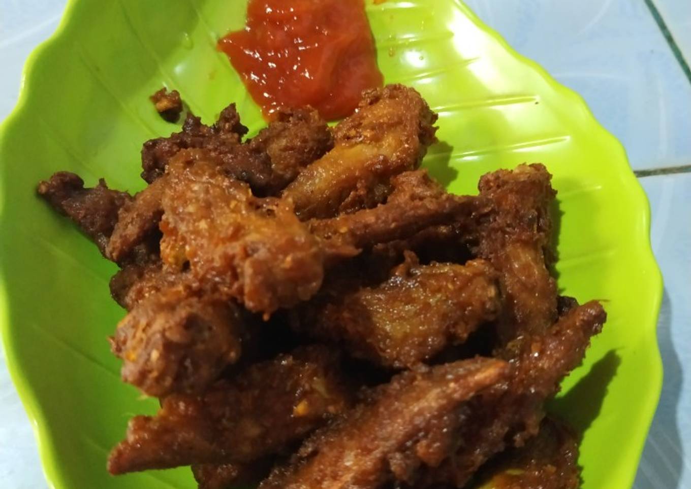 Resep Sayap Ayam Goreng Kunyit Krispi, Lezat