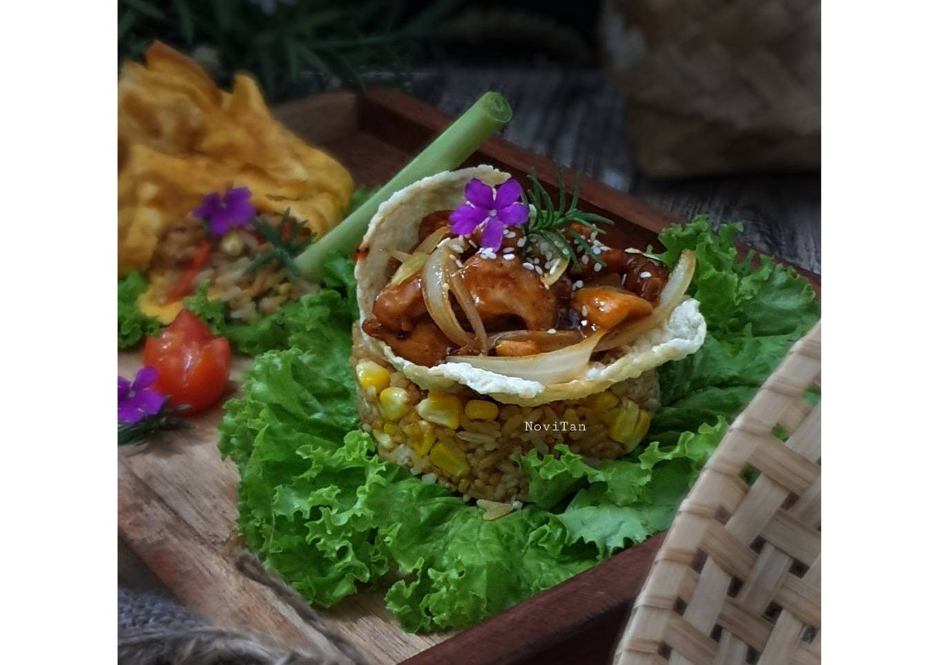 Resep 324. Nasi Goreng Ayam Lada Hitam yang Bisa Manjain Lidah