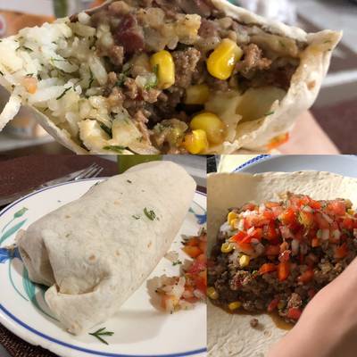 Sipote Burrito Mixto Mexicano ? (paso a paso) Receta de camilovalbuenar-  Cookpad