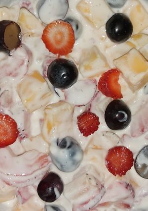 A picture of Cold fruit salad.