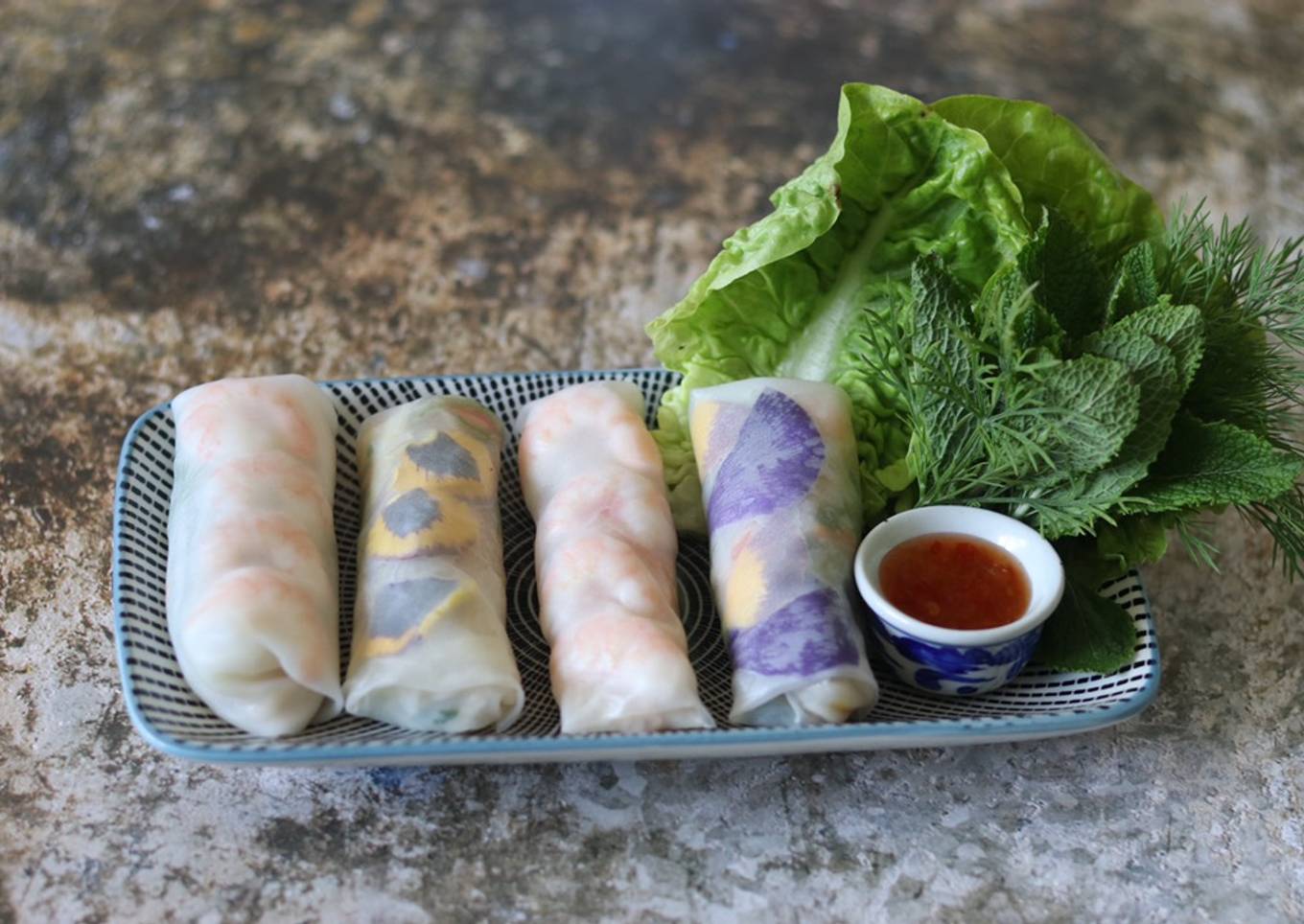 Vietnamese summer rolls 🌈
