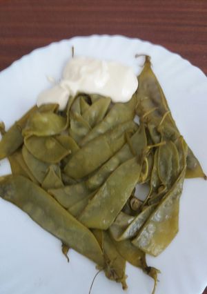 Una foto de Tirabeques dos salsas