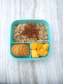 Foto resep 647. Nasi Goreng Abon Bekal Anak TK