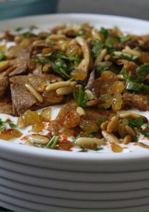 صورة لوصفة فتة الباذنجان والبطاطس