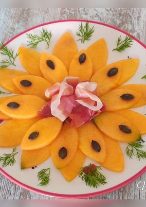Une photo de Jambon /melon
