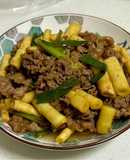 劍筍炒肉片