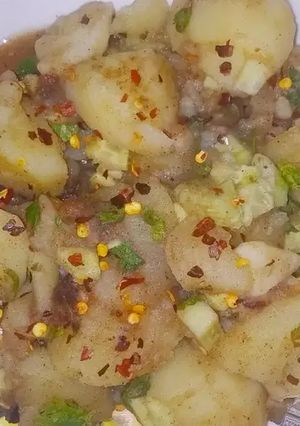 A picture of Chatpata Aloo chaat.