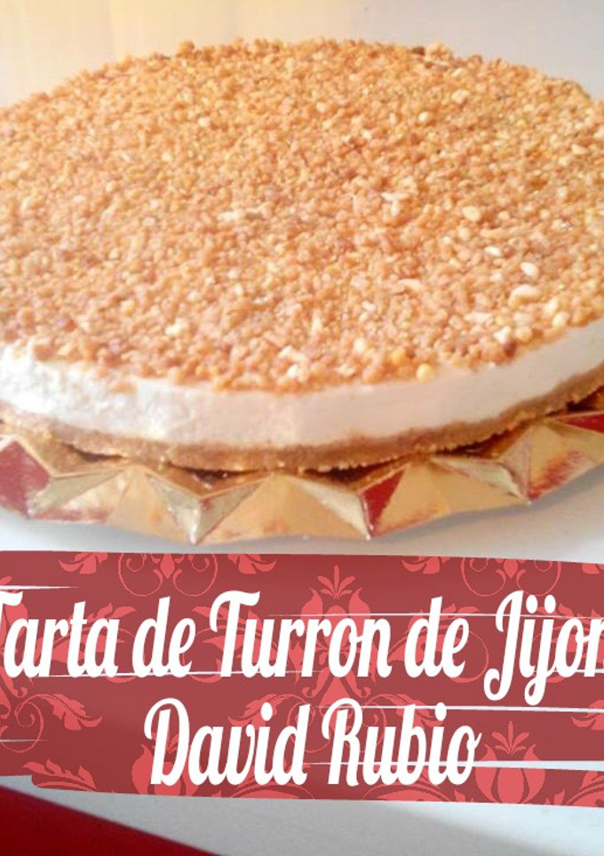 Una foto de Tarta de turrón de Jijona