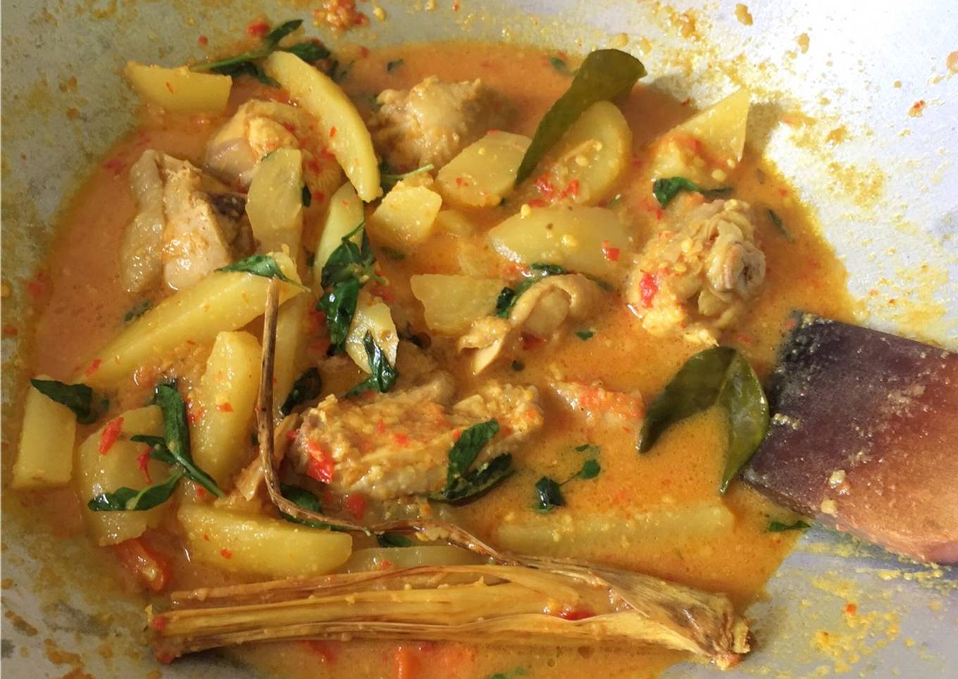wajan ayam dengan kemangi
