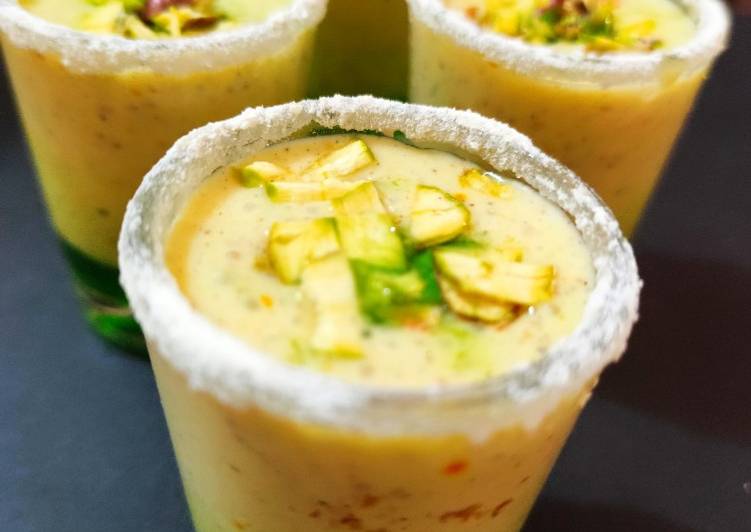 Simple Way to Make Super Quick Homemade Khus with Shrikhand shots