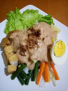 Foto resep Gado-gado siram bumbu kacang