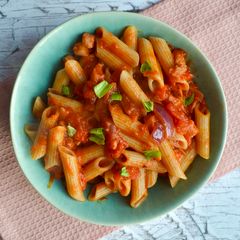 Penne Amatriciana A picture of Penne Amatriciana.