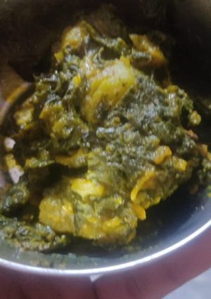 A picture of Methi aloo.