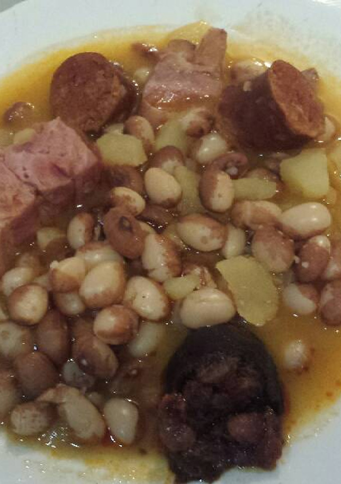Una foto de Judías pintas con arroz