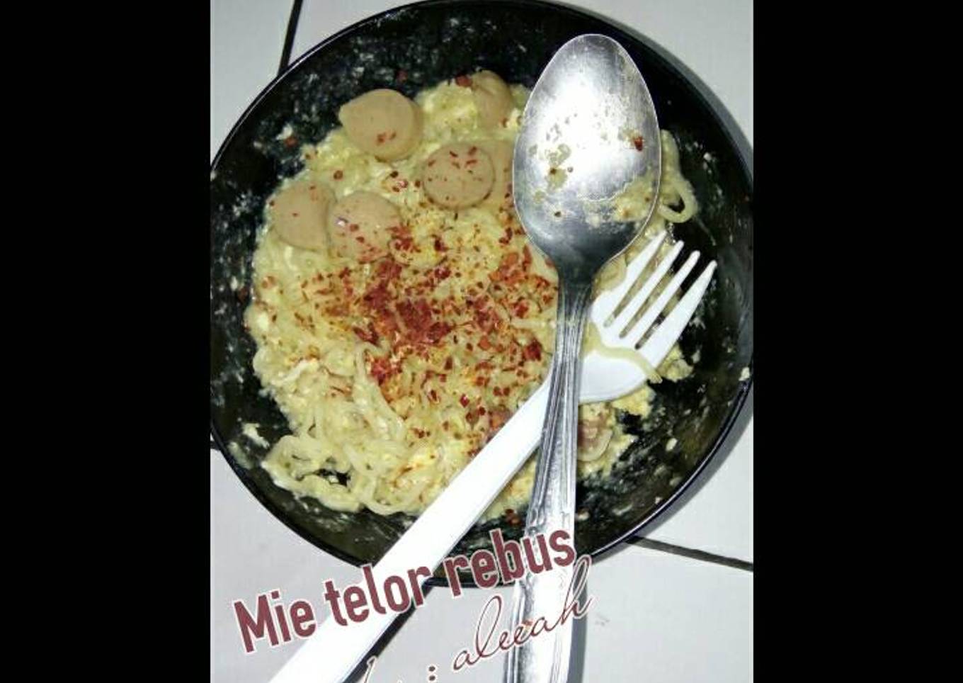 Mie telor rebus 😁
