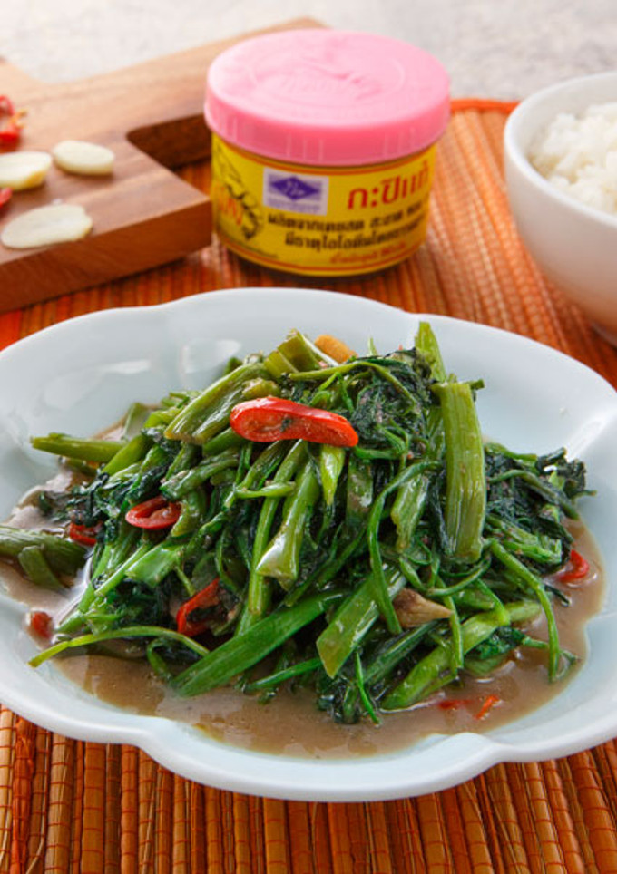 【家樂福廚房】蝦醬炒空心菜 的食譜成品照片