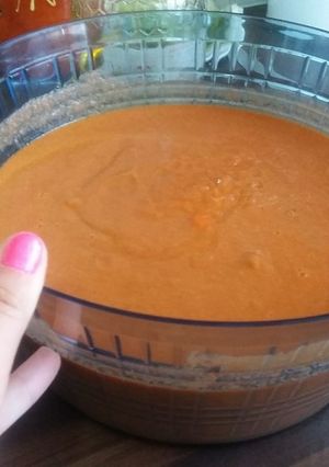 Foto principal de Salmorejo de tomate con mejillones😋