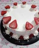 Pastel de Tres leches con fresas
