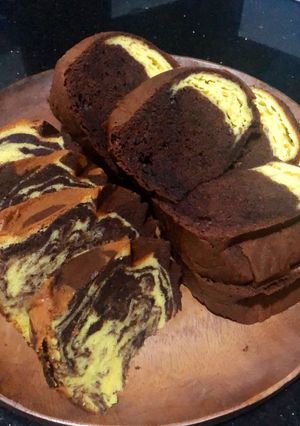 Foto resep CHOCOxCHEESE & ORIGINAL MARBLE CAKE