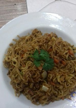 صورة لوصفة أندومي بالخضار لذيذ
