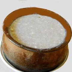A picture of A healthy breakfast with finger millet (Ragi Kuzh).