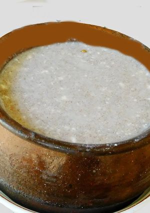 A picture of A Healthy Breakfast with Finger Millet (Ragi Koozh).