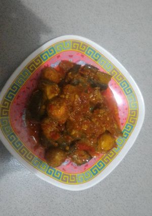 Foto resep Balado terong, telur puyuh, ikan tongkol