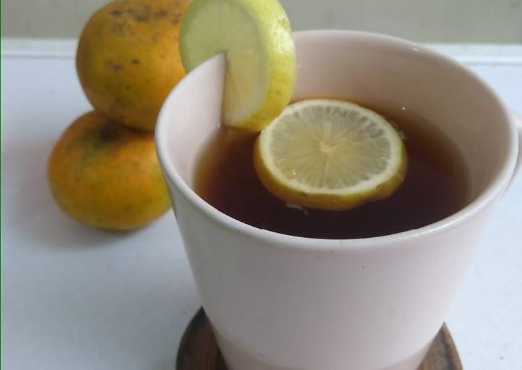 step by step  194. Honey lemon tea Anti Gagal