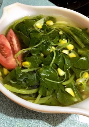 Foto resep Sayur bening bayam jagung