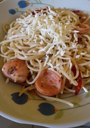 Foto resep Spageti aglio olio zuuuper spicy
