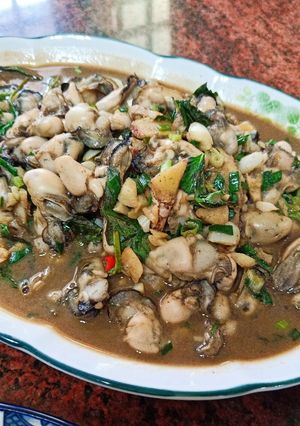 蔥燒醬炒蚵仔 的食譜成品照片